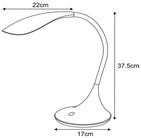 Lucide 18652/06/30 - LED stolná lampa EMIL 1xLED/4,5W/230V
