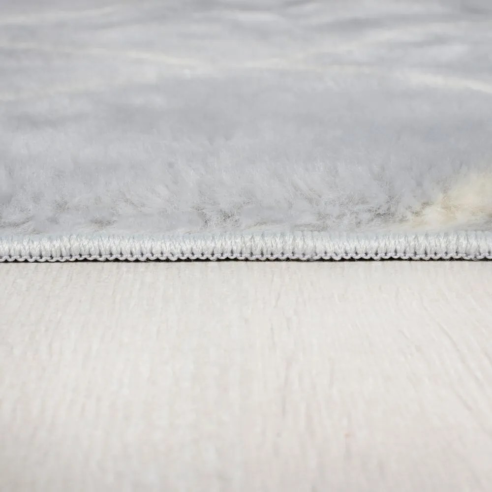 Flair Rugs koberce Kusový koberec Furber Alisha Fur Berber Grey/Ivory - 160x230 cm