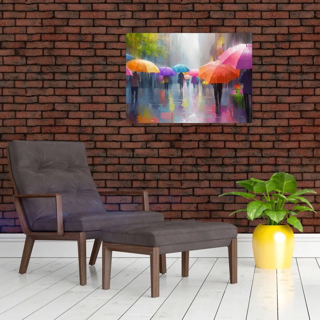 Obraz - Daždivý deň (70x50 cm)
