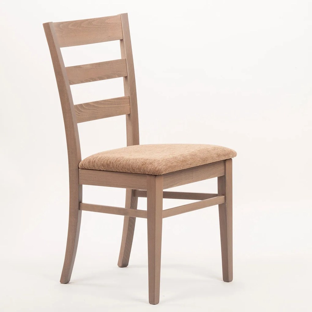 Stima Stolička VIOLA s čalúneným sedákom Vyberte odtieň ->: Buk, Vyberte látku ->: GENEZA soft 58