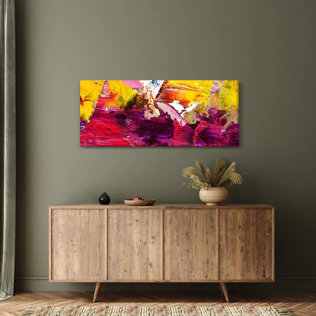 Obraz abstrakcie - maľba (120x50 cm)