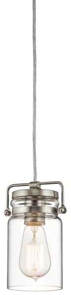 Elstead KL-BRINLEY-MP-NI - Luster na lanku BRINLEY 1xE27/60W/230V matný chróm