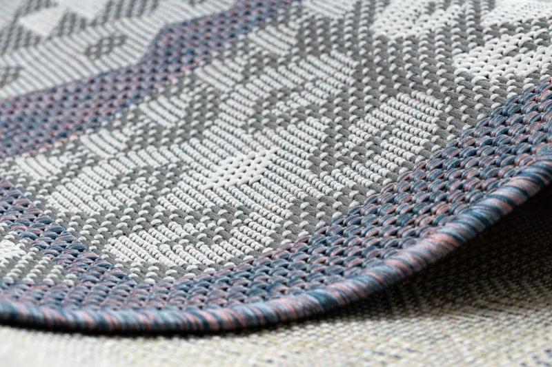 Dywany Łuszczów Kusový koberec Sion Sisal Aztec 3007 blue/pink/ecru – na von aj na doma - 160x220 cm