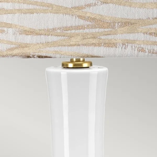 Elstead MILO-AB-TL-LANT - Stolná lampa MILO 1xE27/60W/230V béžová