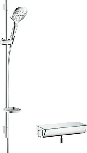 Hansgrohe Raindance Select E sprchový systém na stěnu s termostatickou batériou chróm 27039000