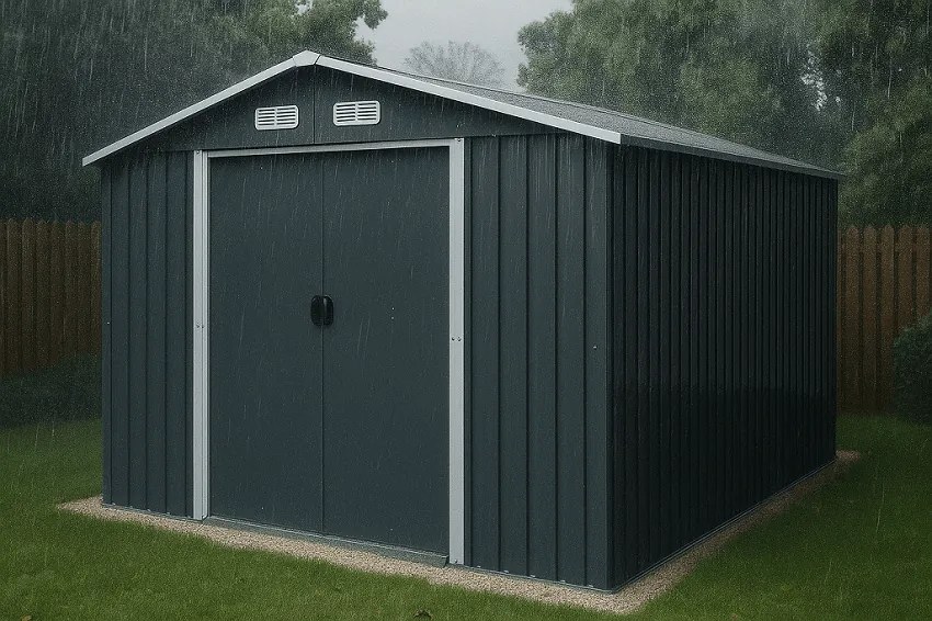 Záhradný domček BestBerg ZDB-9A / 9 m² / 279 x 324 x 211 cm / šedá