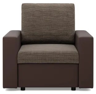 Kreslo LUNA hnedé / cappuccino