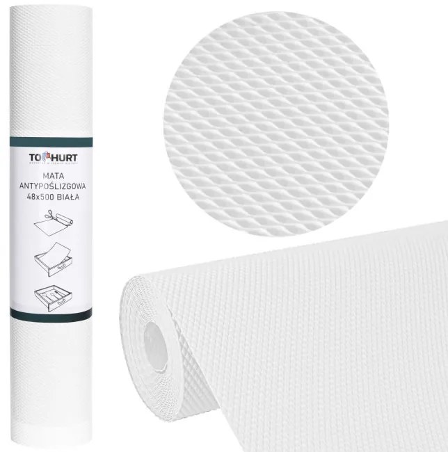 Protišmyková podložka BALVE biela 48x500 cm