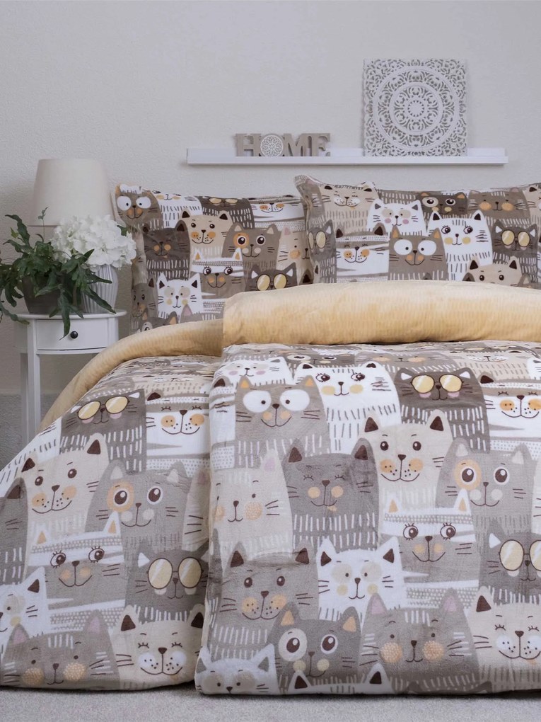 Francúzske obliečky mikroplyš Exclusive – Mačacia invázia