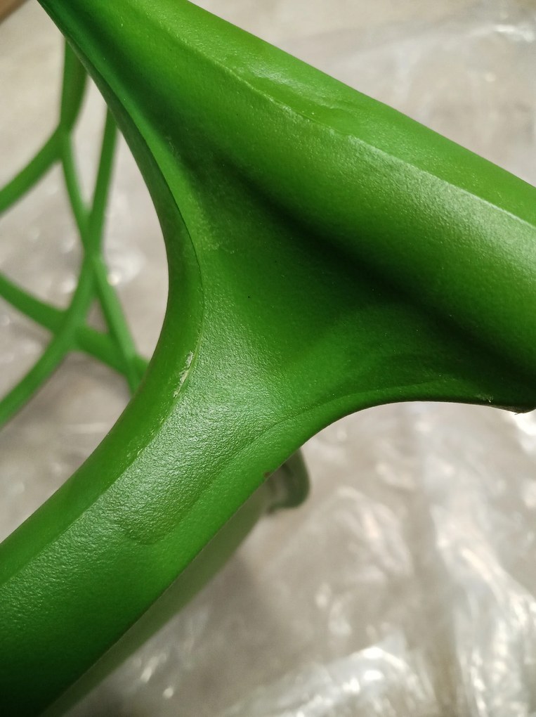 AKCIA Zelená plastová stolička KATO II. akosť