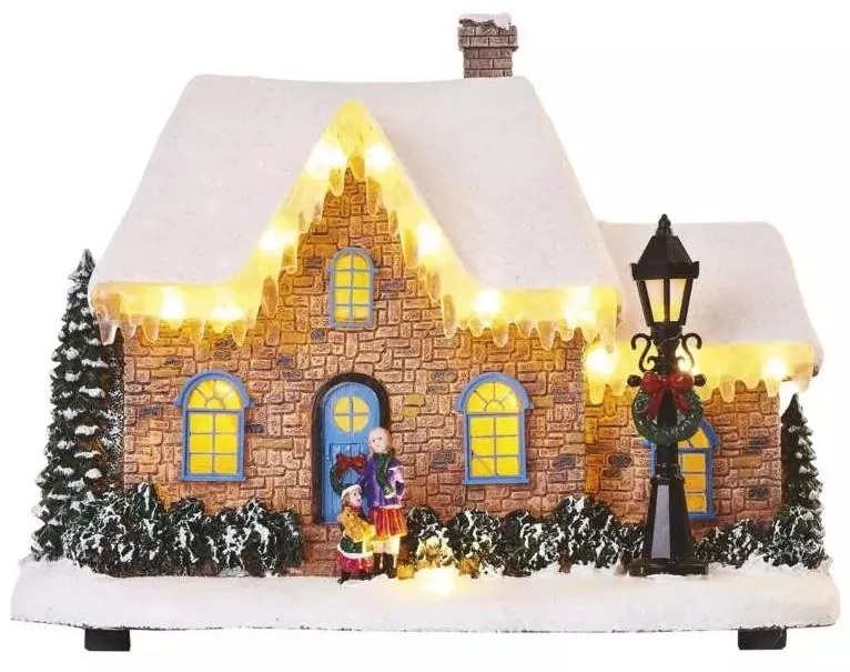 LED Vianočná dekorácia LED/3xAA domček