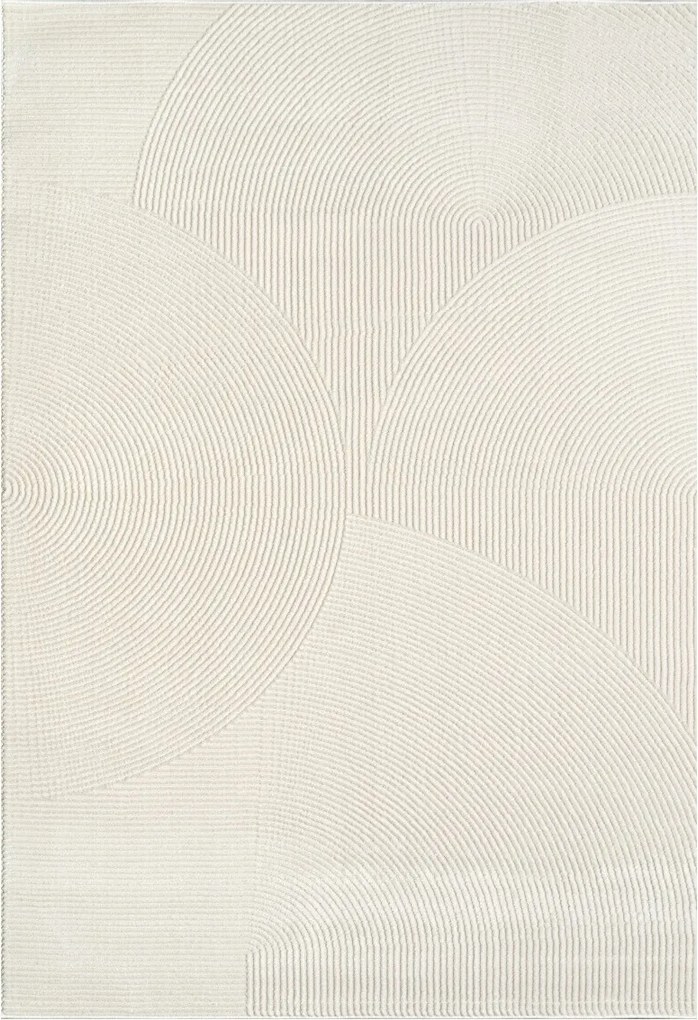 Angel Carpet, Kusový koberec Zafiro 25 Cream, 60x110, biela, kancelária