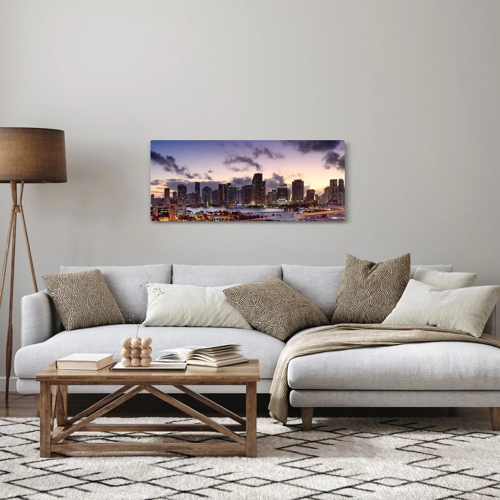 Obraz - mrakodrapy veľkomesta (120x50 cm)