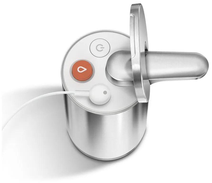Sivý automatický oceľový dávkovač mydla 266 ml - simplehuman