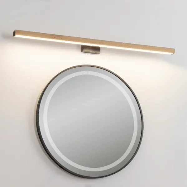 Brilagi-LED Kúpeľňové osvetlenie zrkadla WOODY MIRROR LED/15W/230V IP44 dub/čierna