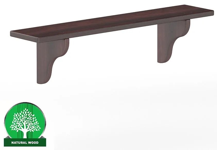 Polička borovica PK120-100x25x20 orech