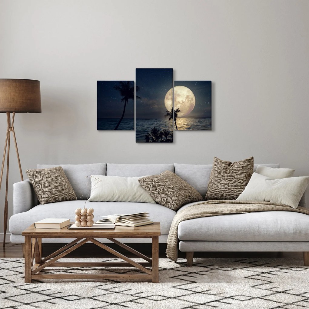 Obraz - Pláž za splnu (90x60 cm)