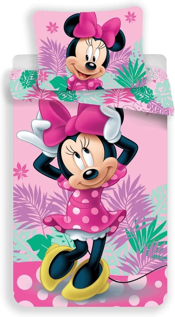Jerry Fabrics Detské obliečky Minnie Tropic micro (070), 140 x 200 cm, 70 x 90 cm
