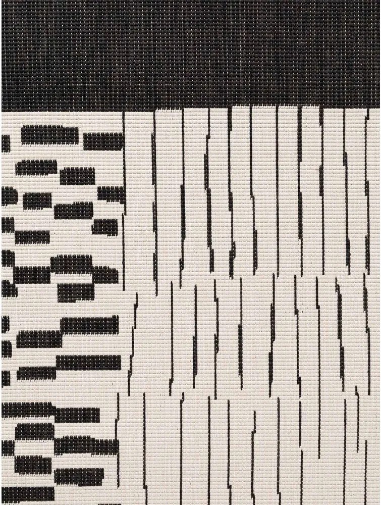 Čierny/krémovobiely vnútorný a vonkajší koberec 120x170 cm Haringey Acacia – Ted Baker