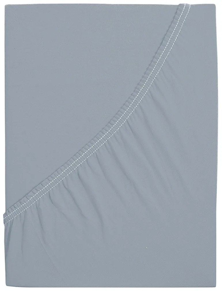 4Home jersey prestieradlo Mako sivá, 90 x 200 cm