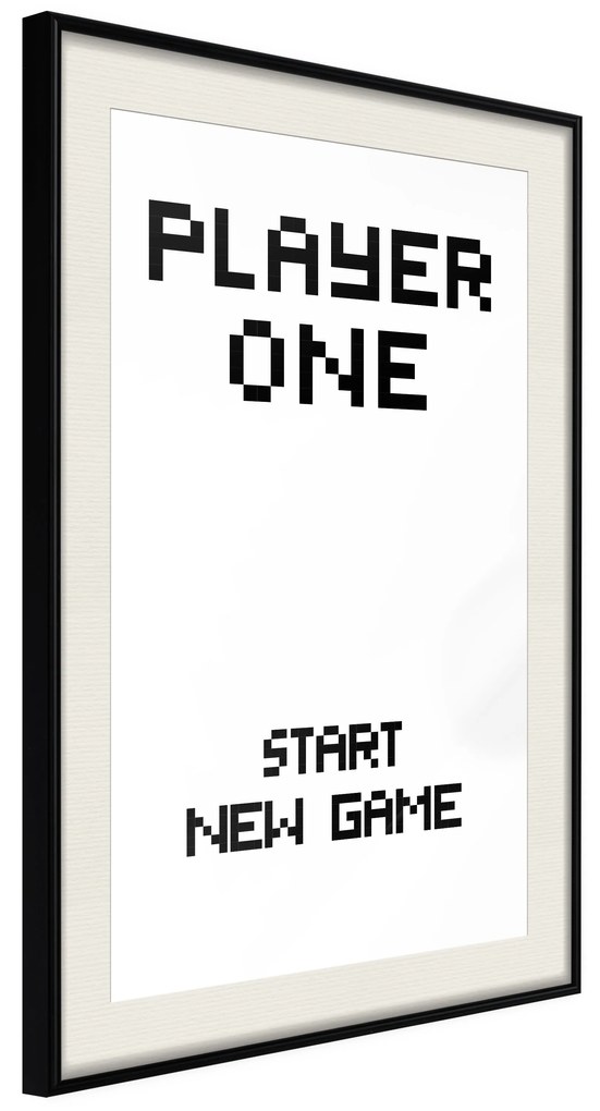 Artgeist Plagát - Start New Game [Poster] Veľkosť: 20x30, Verzia: Čierny rám