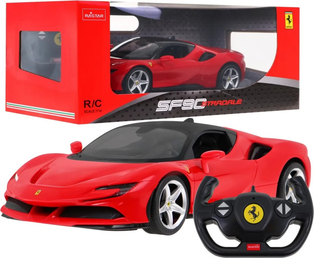Ferrari SF90 Stradale RASTAR 1:14 model Auto na diaľkové ovládanie + diaľkové ovládanie