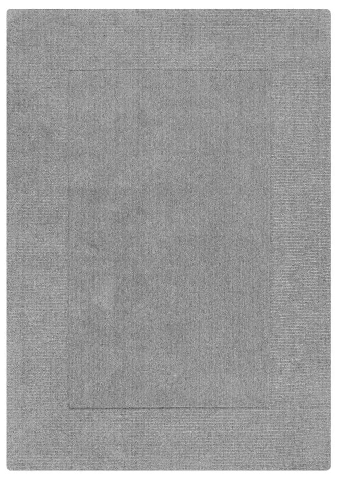 Sivobéžový ručne tkaný vlnený koberec 200x290 cm Border – Flair Rugs