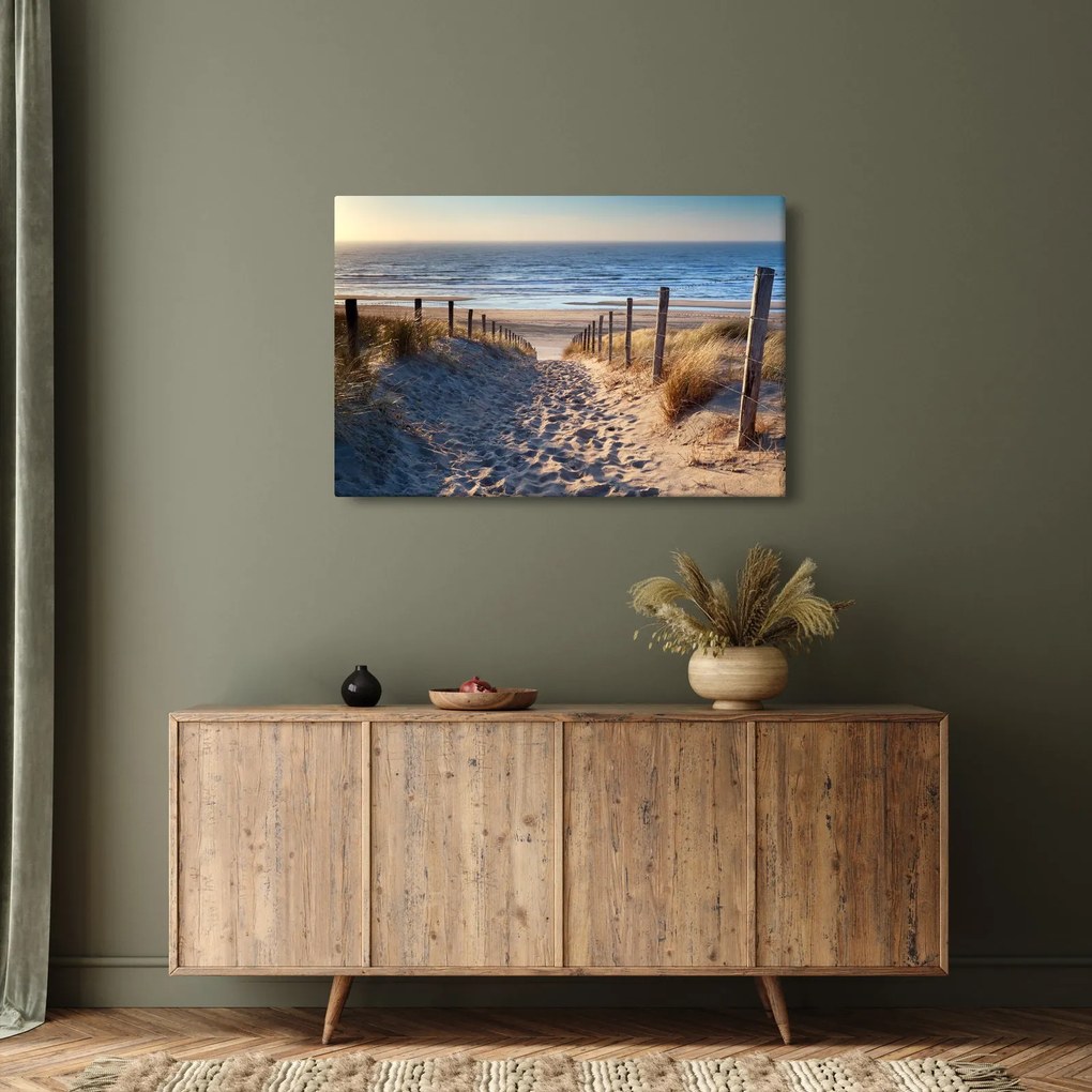 Obraz - Cesta k pláži Severného mora, Holandsko (90x60 cm)