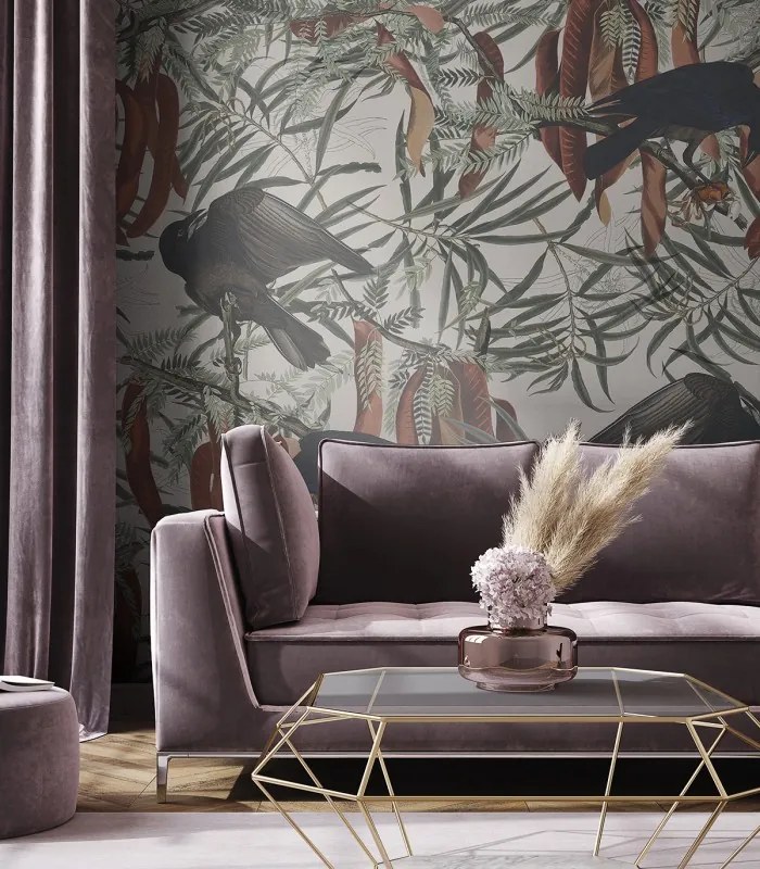 WALLCOLORS Crows wallpaper - tapeta POVRCH: Prowall Concrete