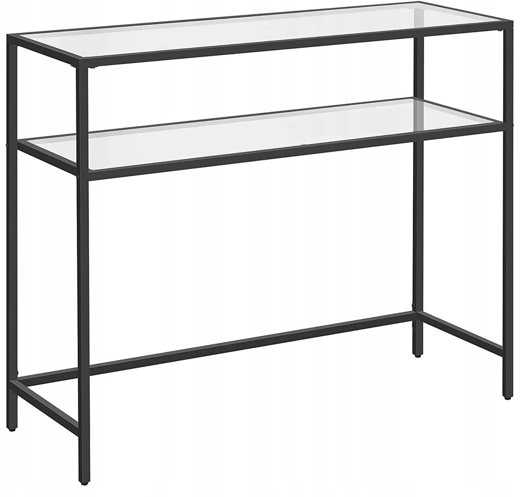 SONGMICS Konzolový stolík s 2 policami VASAGLE LGT025B01