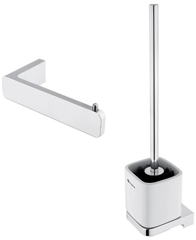 NIMCO MA set-94KN-26 - Nástenná WC štetka a držiak toaletného papiera MAYA chróm NM0037