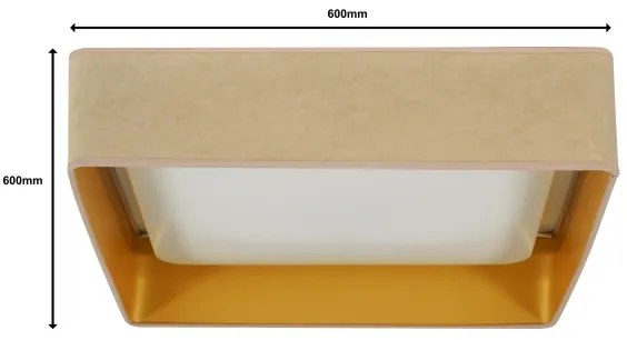 Brilagi-LED Stmievateľné svietidlo VELVET SQUARE LED/36W/230V Wi-Fi Tuya+DO béžová