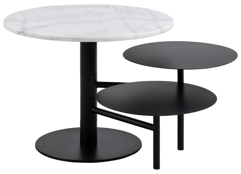 Biely okrúhly konferenčný stolík ø 60 cm Lahti – Actona