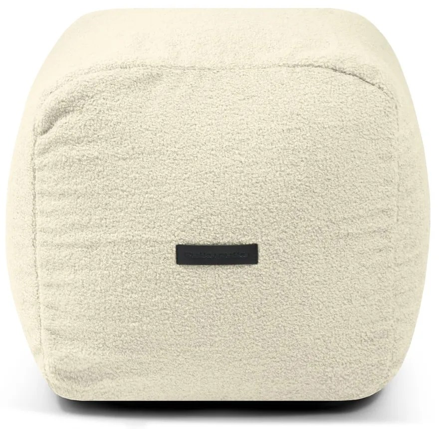 Krémový sedací vak z textílie buklé Plus 50 Lounge – SLOWDOWN