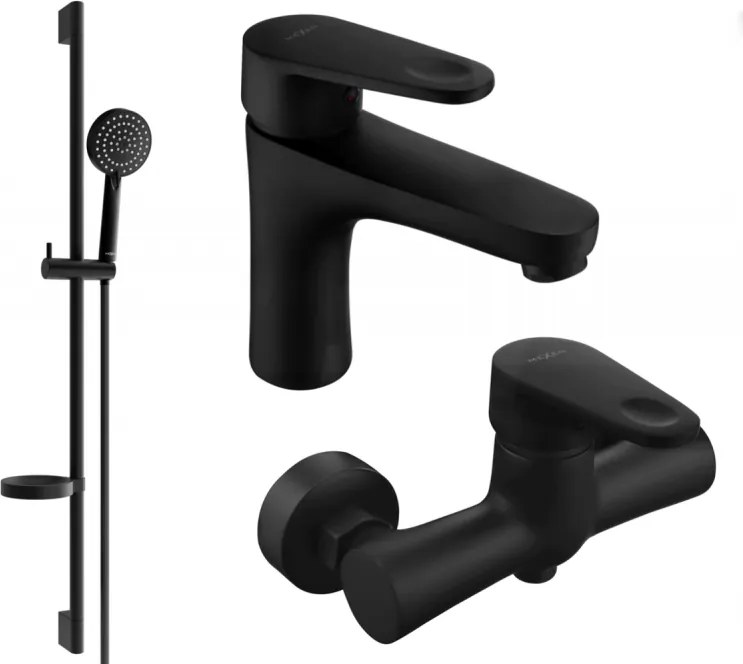 Mexen Kama DS75 sprchová sada, čierna - 72504DS75-70