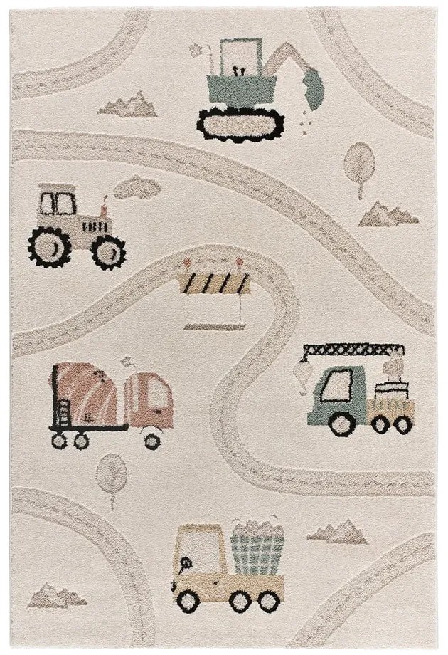 Béžový detský hrací koberec 120x170 cm Clown – Universal