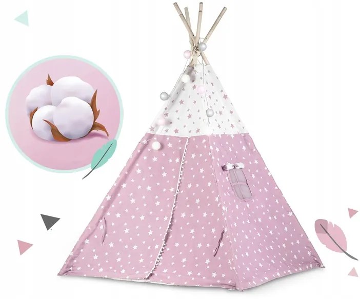 Detský stan Teepee NK-400  NUKIDO 740023 - ružový