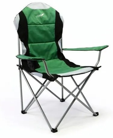 Divero Deluxe 35957 Sada 2 ks skladacia kempingová rybárska stolička - zeleno / čierna