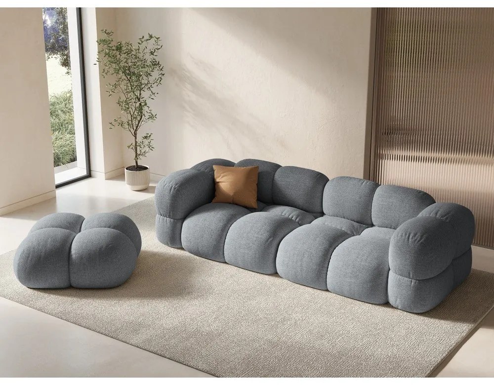 Sivá pohovka 250 cm Loretto – Cosmopolitan Design