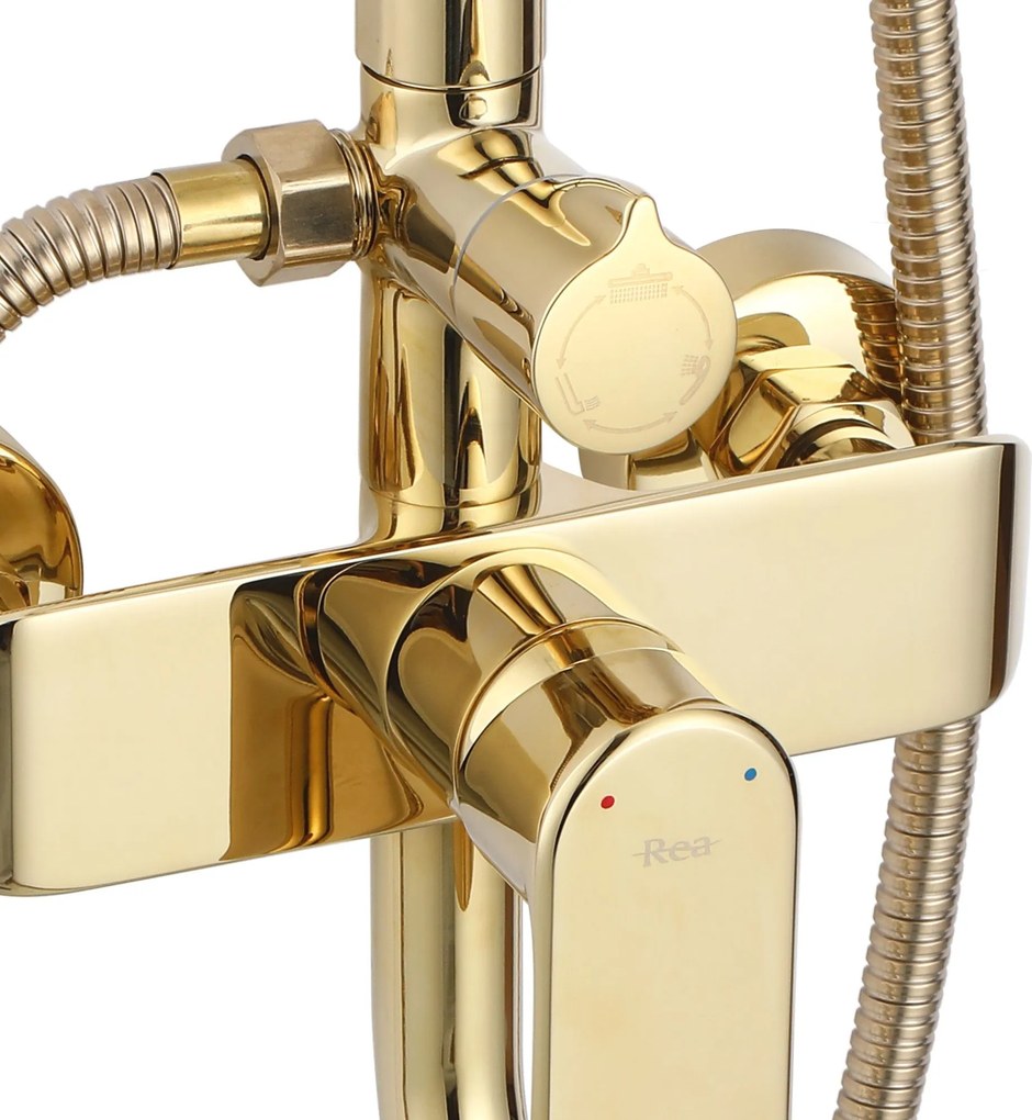 Sprchový komplet REA BLOOM GOLD zlatá