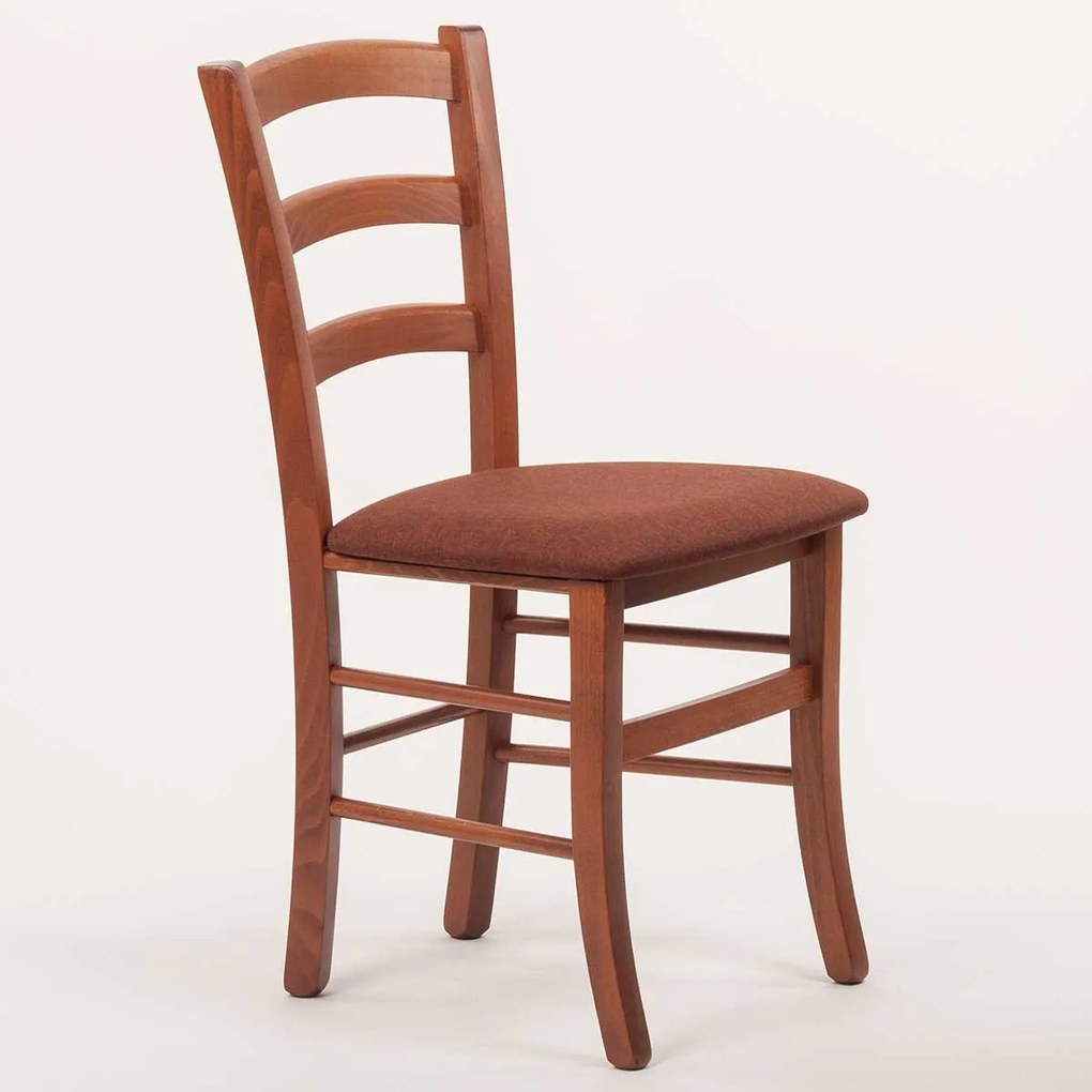 Stima stolička PAYSANE s čalúneným sedákom Vyberte odtieň ->: Orech, Vyberte látku ->: LUX Bronzová 11