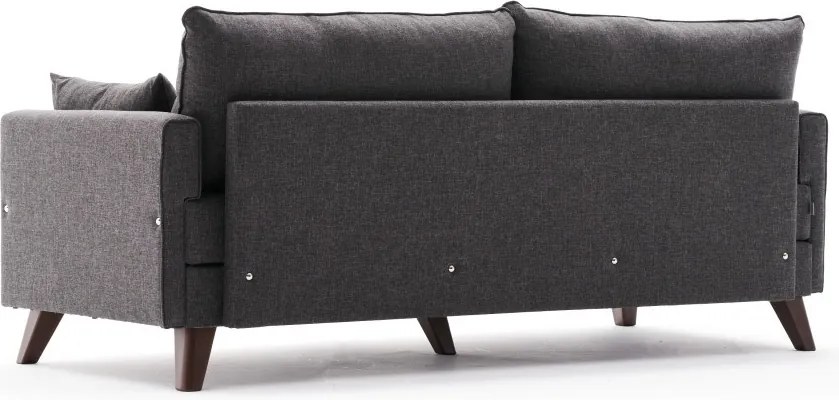 Třímístná rozkládací pohovka Bella 208 cm antracit