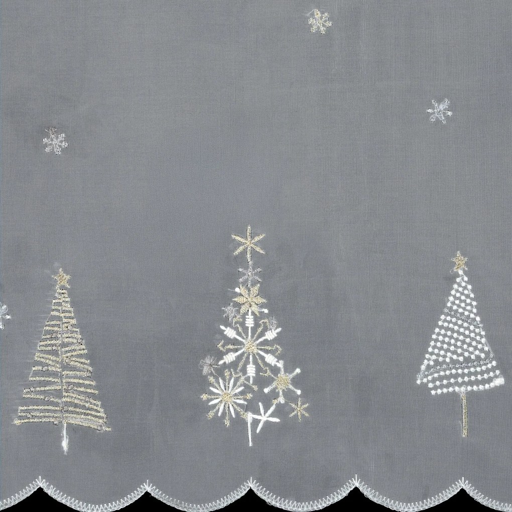 KRÁTKA ZÁCLONA NA PÚTKACH XMAS11 150X40 CM VZOROVANÁ