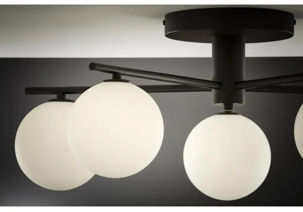 Jupiter 2049 - Prisadený luster PRATO 5xG9/14W/230V čierna/biela