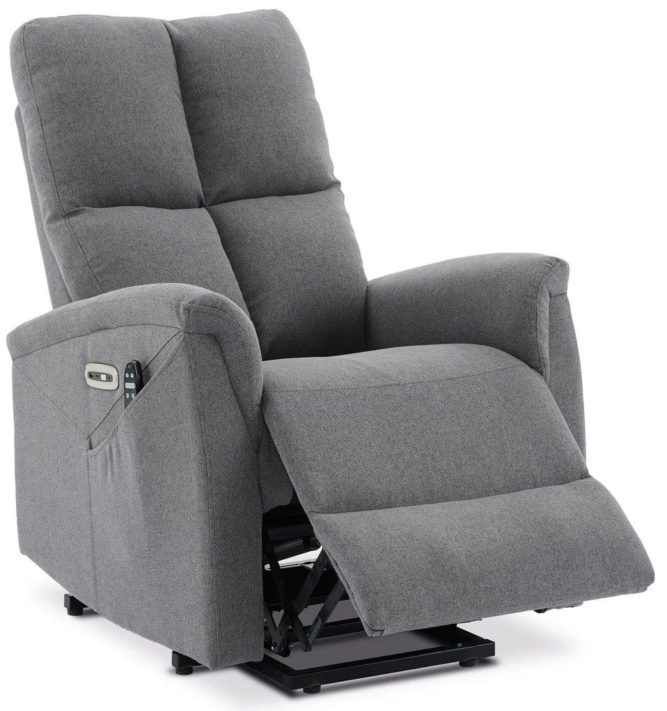 Masážne kreslo s vyhrievaním NIZAR GREY