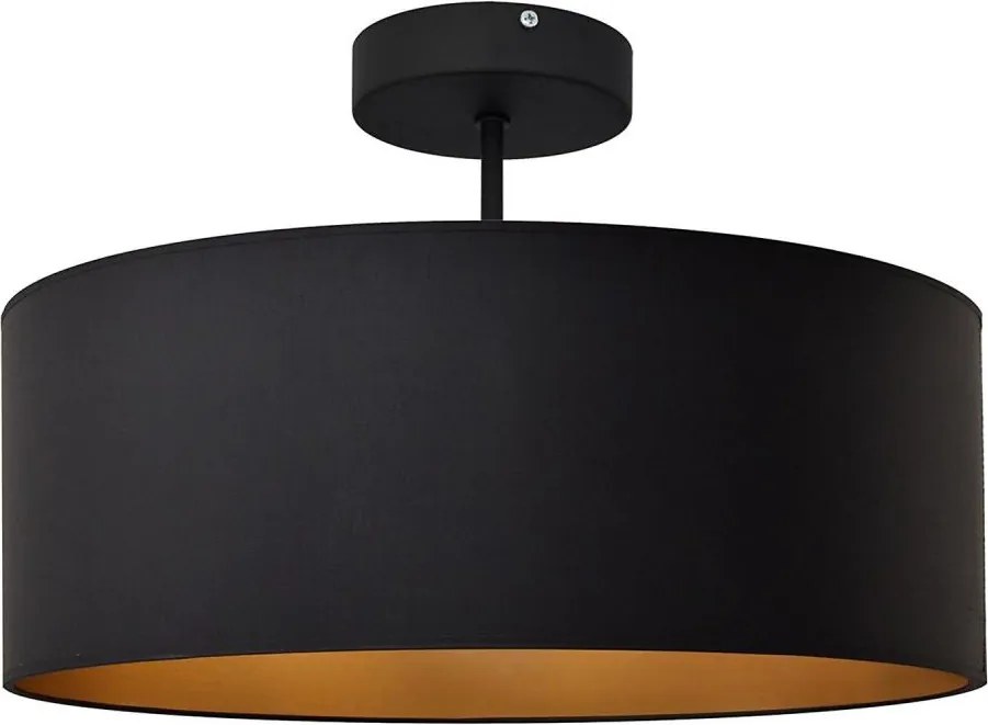 Luster na tyči ALBA 3xE27/15W/230V čierna/zlatá