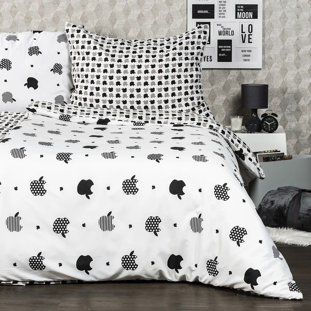 4Home obliečky Appletime micro , 220 x 200 cm, 2 ks 70 x 90 cm