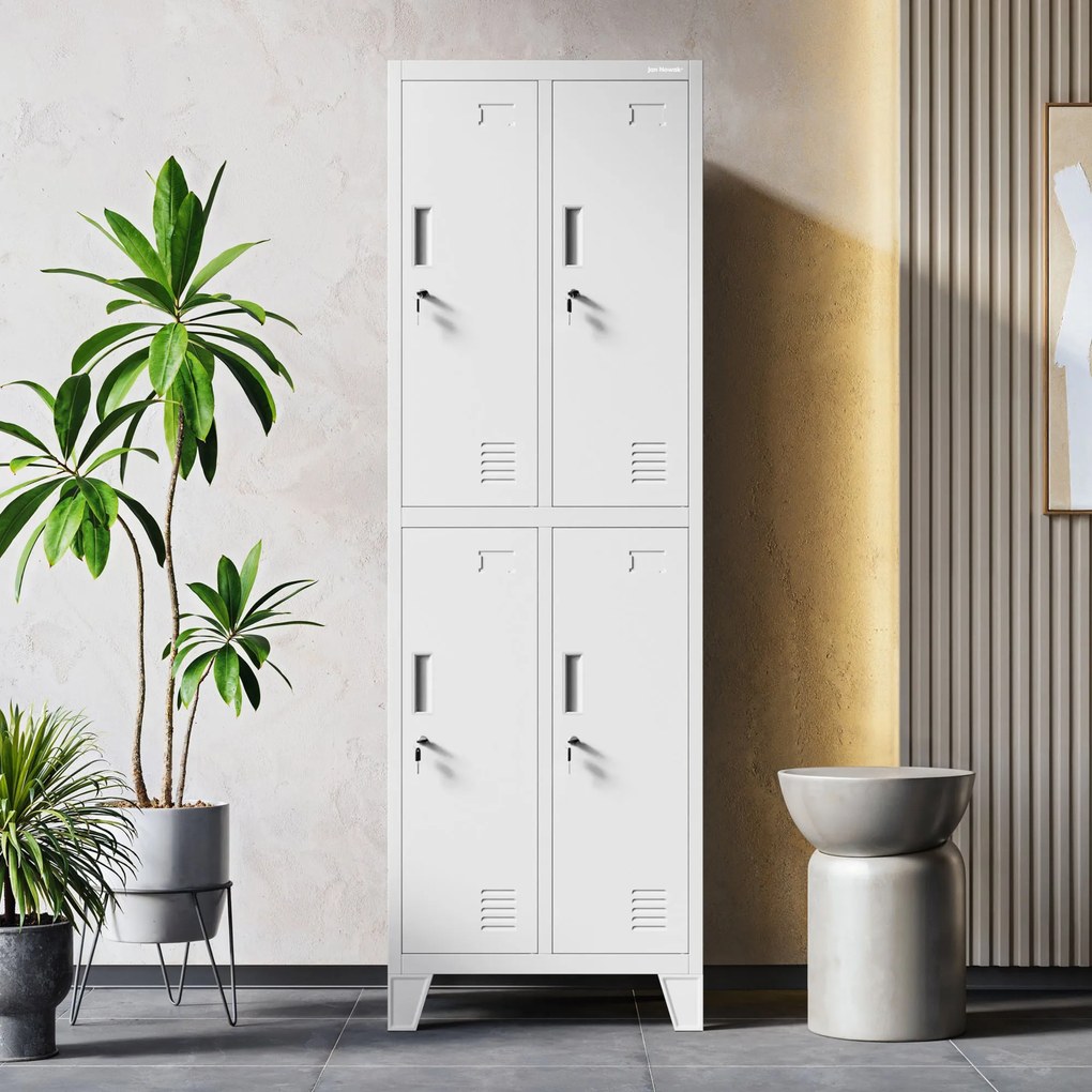 Šatníková skrinka s 1 dverami sivá, 559x1720x450 mm: BARTEK 2 Plus