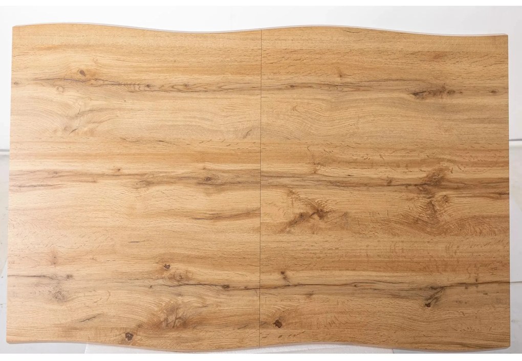 Rozkládací jídelní stůl Fresno 120/180 cm dub artisan/černý