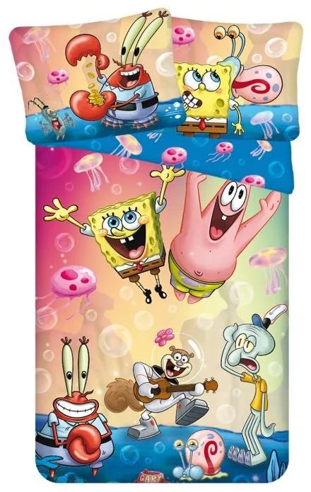 JERRY FABRICS Obliečky Sponge Bob Party micro Mikrovlákno, 140/200, 70/90 cm